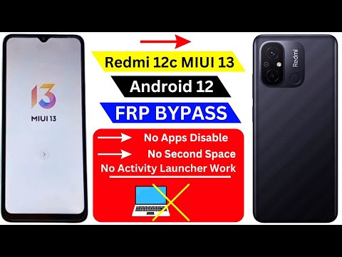 Redmi 12c MIUI 13 Frp Bypass Without Pc | Redmi 12c Google Account Bypass Without Activity Launcher