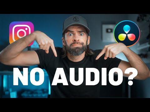 DaVinci Resolve 18 Export 👉🏻 NO AUDIO?! [uploading to Instagram, Reels, ...]