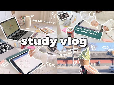 study vlog｜宅家学习动力向✨沉浸式延时学习 5:30早起学习 从早到晚高效自律 拒绝摆烂 考试 study with me