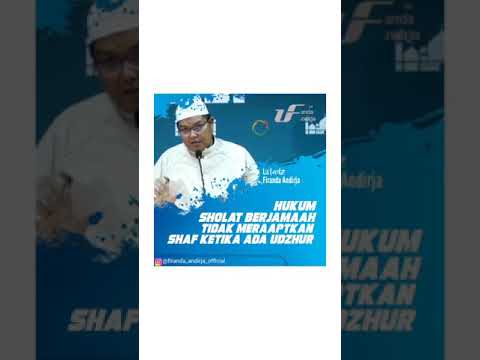 Hukum Tidak Merapatkan Shaf Saat Shalat Berjamaah Ketika Ada Udzhur..