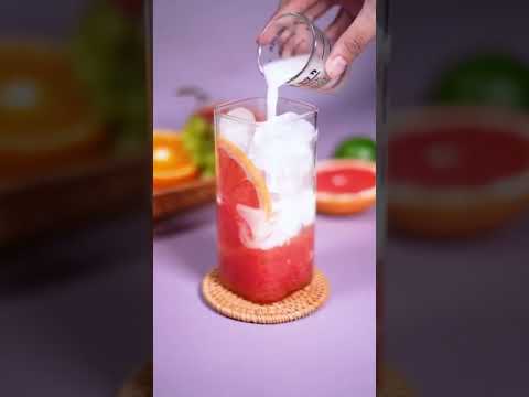 西柚气泡水Grapefruit sparkling water 打卡自制下午茶，吸引眼球必备技巧！ Create a Stunning High Tea Experience!