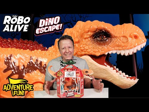 Zuru Robo Alive Dino Escape T-Rex! Hunt and Capture The T-Rex! AdventureFun Toy review!