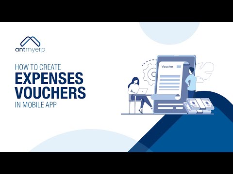 Learn how to create expense voucher in mobile app | AntMyERP- English