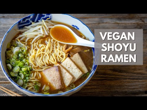 You need a bowl of this slurplicious Vegan Shoyu Ramen - silky broth, flavorful tare!