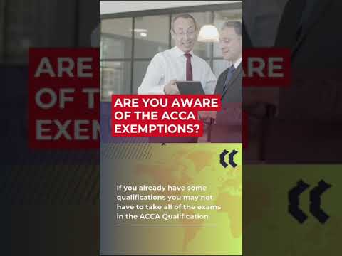 ACCA Exemptions | Uplift Pro #accounting#acca #upliftpro #shortsvideo