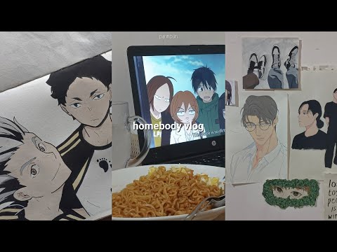 homebody vlog 🍜 sketchbook, slice of life and cozy weekend.