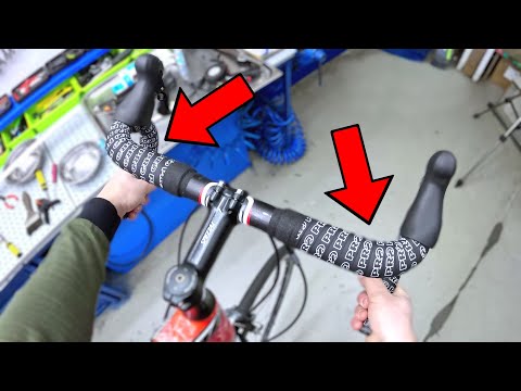 How to wrap handlebars tape for road bicycle.