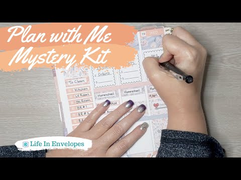 Plan with Me / Erin Condren / LifePlanner / Vertical / Life In Envelopes Stickers