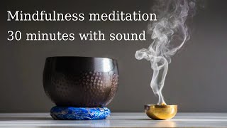 Meditation Timer Temple Rin Standing Bell 1 every minute for 30 minutes