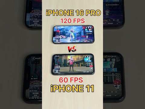 iPHONE 16 PRO😈 Vs iPHONE 11☠️- BGMI SPEED TEST⚡️ #iphone16 #shorts