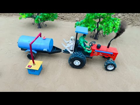 Creative Diy mini tractor making modern agriculture plough machine for grape farming |@Acrofter1