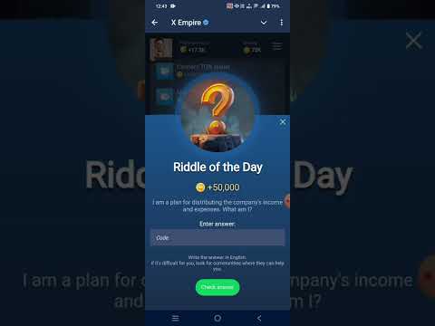 4 September Riddle of the Day Code X Empire || X Empire Riddle of the Day Code Today 4 September