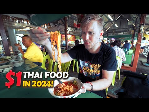 $1 Thai Food You Should Try! / Ideal Weekend in Bangkok / Thailand Street Food Tour