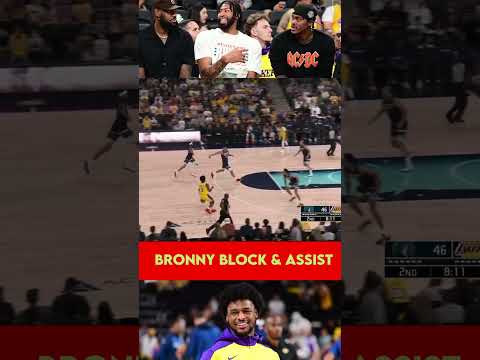 Bronny James: Block & Assist #shorts