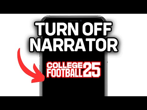 HOW TO TURN OFF NARRATOR ON COLLEGE FOOTBALL 25 2025! (FULL GUIDE)