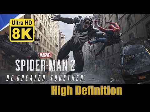 Marvel's Spider-Man 2 - Be Greater. Together. Trailer 8K (Remastered with Neural Network AI)