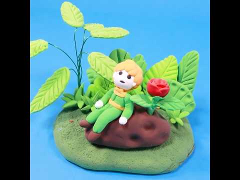 Clay Diorama |Little Prince & The Rose  | Whimsical Air Dry Clay Creation |  Fun DIY  #claycraft