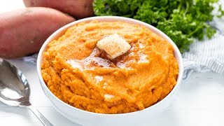 How to Make Cinnamon Honey Butter Mashed Sweet Potatoes