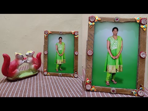 How to make basic Photo frame with Cardboard | 1 minute basic Photo frame | Photo frame