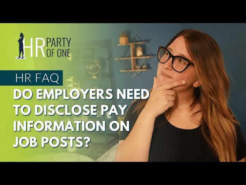 Do Employers Need to Disclose Pay Information on Job Posts?