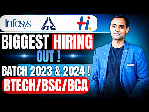 Infosys , ITC , Hexaware Biggest Hiring Out | Batch 2023 & 2024