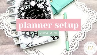 2024 Mini Happy Planner Setup Using Tiny Florals Dashboard Layout | Mini Frankenplanner