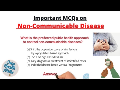 Non-Communicable diseases (Diabetes, Cancer, Heart disease) ।।  Important MCQs with answers