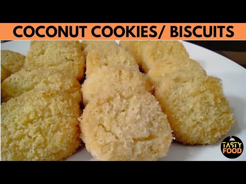 coconut cookies | Perfect Coconut cookies | Bakery style Coconut cookies | Delicious coconut cookies