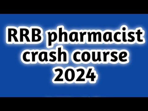 Railway pharmacist crash course#rrb pharmacist vacancy 2024