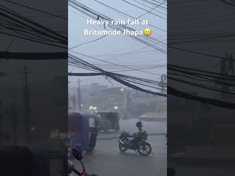 Heavy rainfall at Britamode Jhapa #britamode #jhapavlog #jhapa  #youtubeshorts