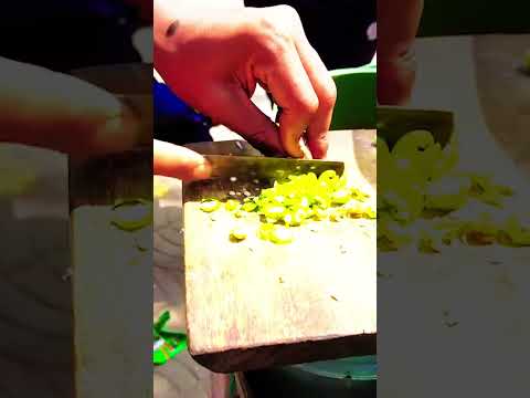 Green Chilli Cutting Skills #Shorts #viral #shorts #trending