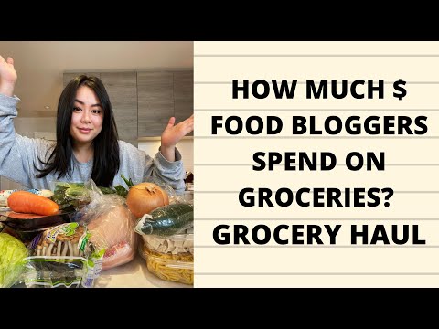 How much money do food bloggers spend on groceries? (grocery haul)