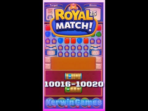 Royal Match Level 10016 10017 10018 10019 10020 - No Boosters Gameplay