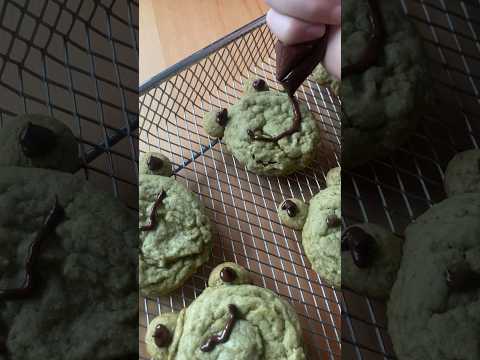 Cute frog matcha cookies #shorts