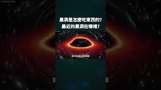 黑洞是怎麼吃東西的？最近的黑洞在哪裡？#宇宙 #天文 #黑洞 #shorts