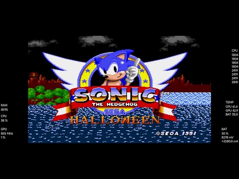 Sonic Halloween Hack Android Walkthrough MD.emu Genesis Xiaomi 11T Pro 12/256 SD888