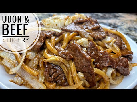 Beef And Udon Stir Fry | Simple And Tasty Udon Noodles Stir Fry Recipe