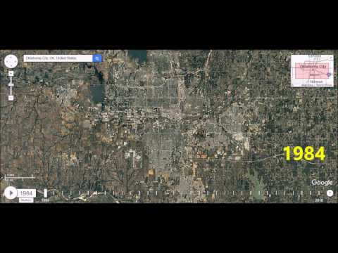 Oklahoma City , OK - Urban Sprawl Time Lapse