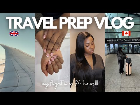 TRAVEL PREP VLOG 🇨🇦 : 24 Hours Prep| Nails, Lashes, & Ready to Go Frontal Install ft Luvme Hair!