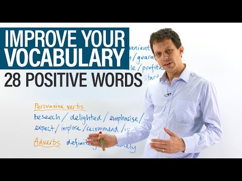 Learn English Vocabulary: 28 WORDS FOR CONVINCING PEOPLE