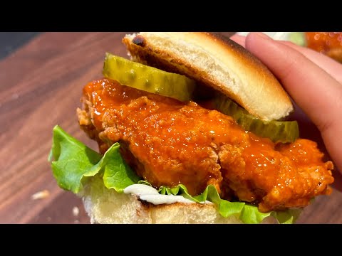 Hot Honey Fried Chicken Sando