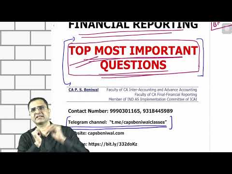 CA FINAL FR | IMPORTANT QUESTIONS CONCEPTS REVISION BATCH | CA PS BENIWAL