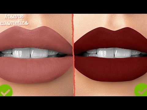 25 lipstick hack tutorial | lipstick video | best lipstick make up | insane cosmetics