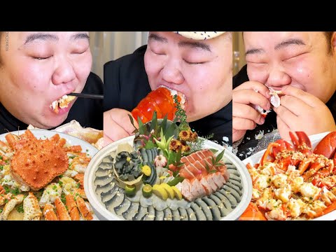 [Big Stomach King Challenge] Challenge to eat 1588 yuan's seafood buffet! The fist-sized black abal