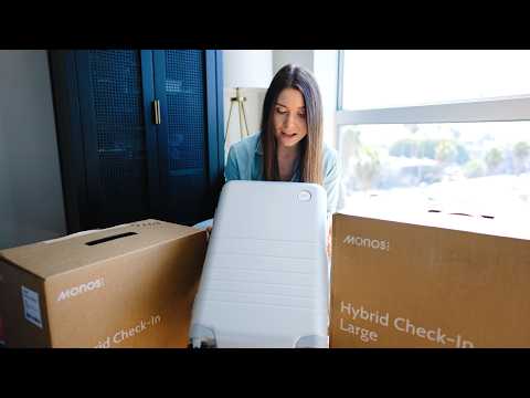 UNSPONSORED MONOS LUGGAGE REVIEW: Hybrid Large, Medium & Carry On Unboxing & First Impressions