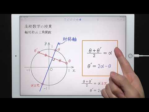 軸対称の三角関数 【高校数学の授業】