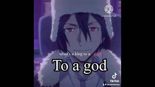 Mods, kings, god, non-believer #bungostraydogs #bungostraydogsedit #fyodordostoyevsky #moriougai