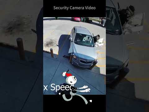 😭It's a hit-and-run! Security cameras caught it on film!😭#shorts