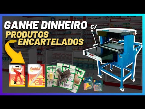 MÁQUINA ENCARTELADORA DE PRODUTOS A VÁCUO