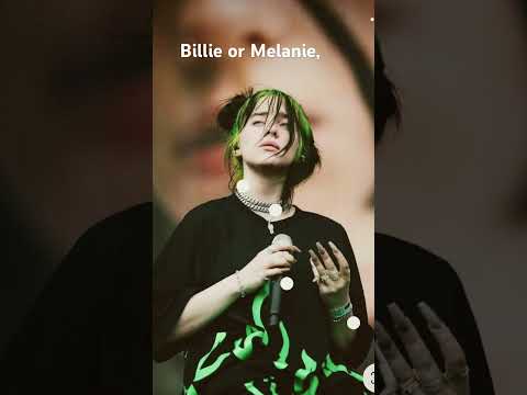 billie eilish or Melanie Martinez? #music #cover #song #lyric #speed